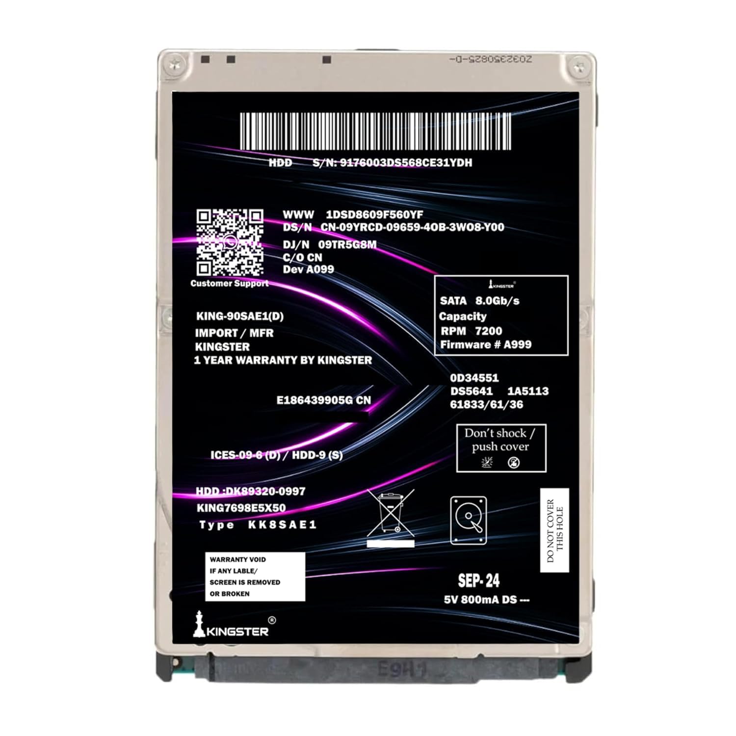1 TB Sata HDD (Laptop)